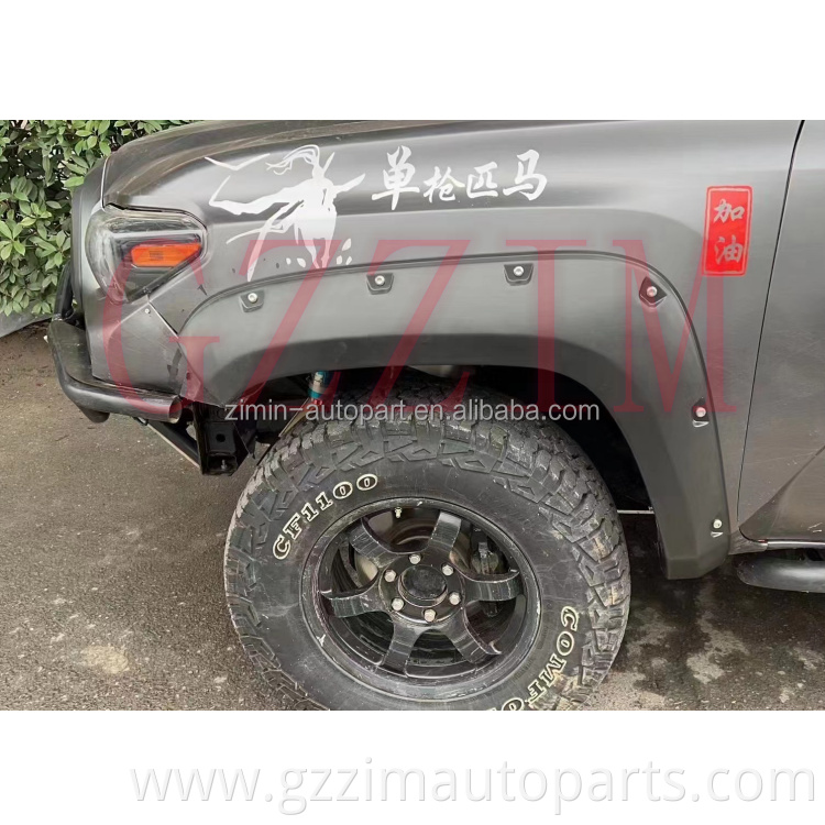 PP Plastic Wheel Arch Fender Flares Mudguards Pocket Style For Tacoma 2016-2022